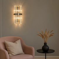 Moderne og elegant luksus væglampe i rustfrit stål