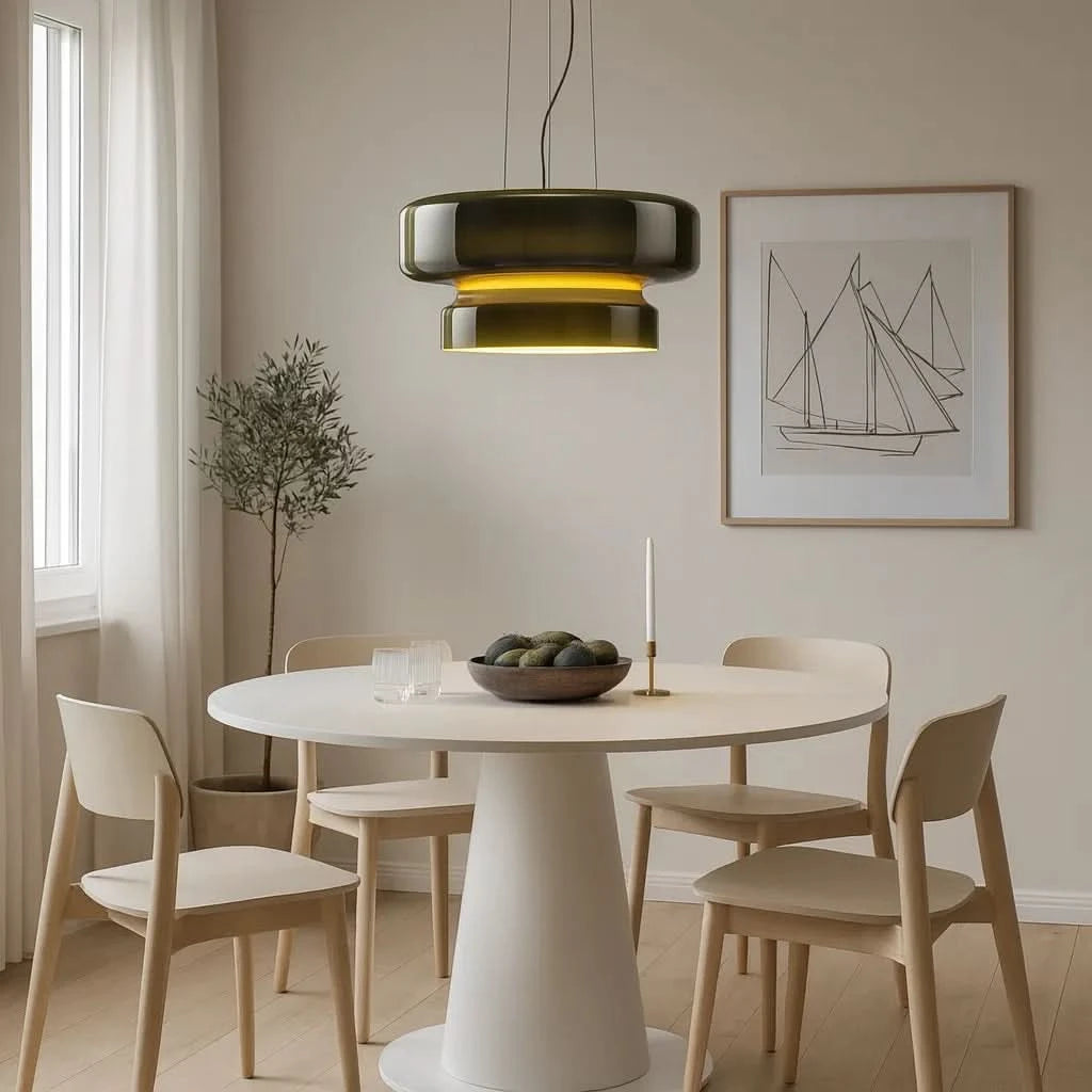 Glarefusion Creative Stained Glass Ceiling Light