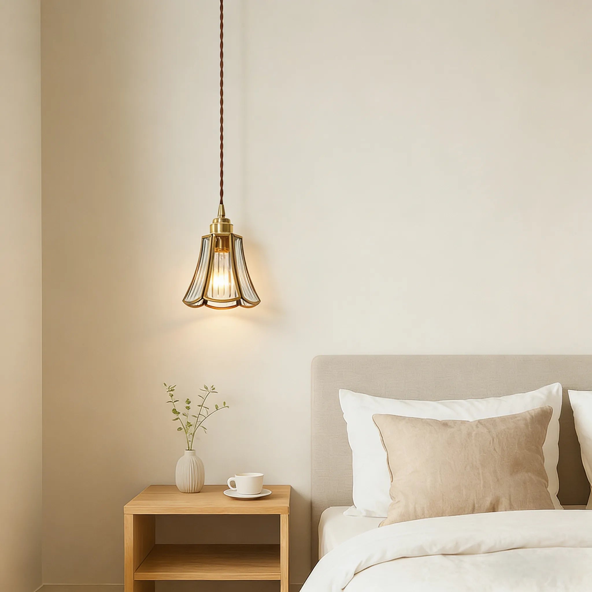 Nordisk stil vintage messing pendel