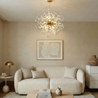 Nordische Löwenzahn-Kristall-Pendelleuchte