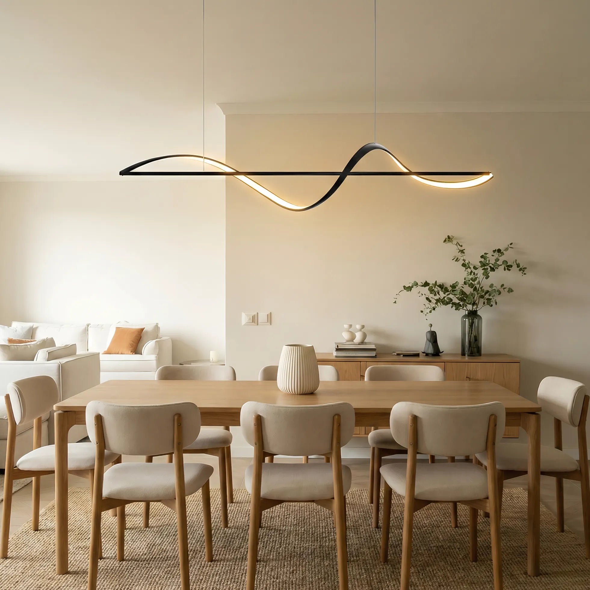 Lampada a sospensione da ristorante moderna e creativa dalle linee semplici italiane