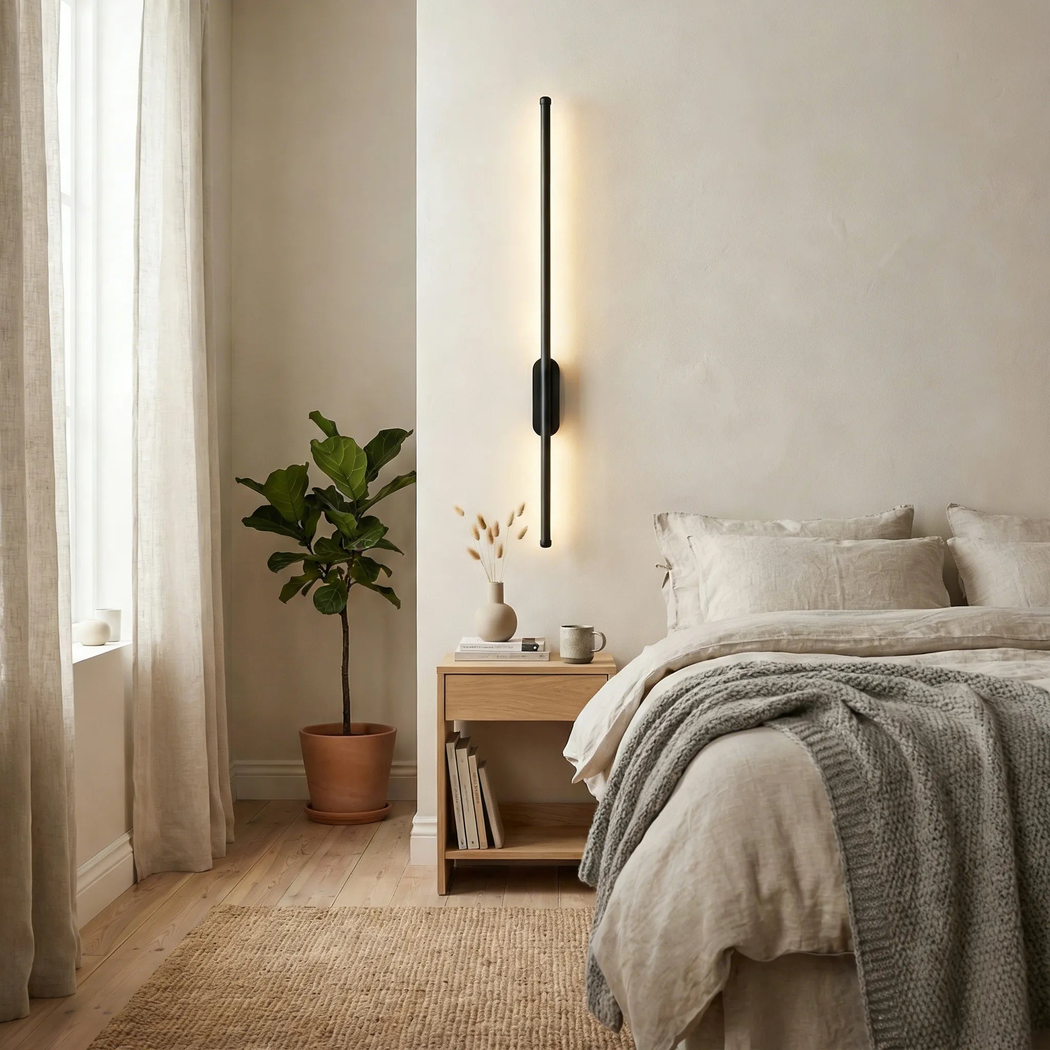 Modern Minimalism Lång Vägglampa