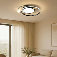 Stilfuld rund akryl loftslampe