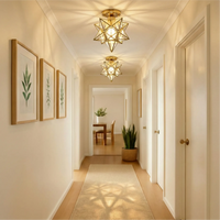 Glarefusion Vintage Star Shape Ceiling Light