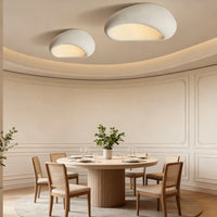 Moon-Shaped FlushMount Ceiling Light