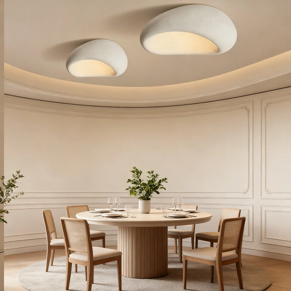 Moon-Shaped FlushMount Ceiling Light