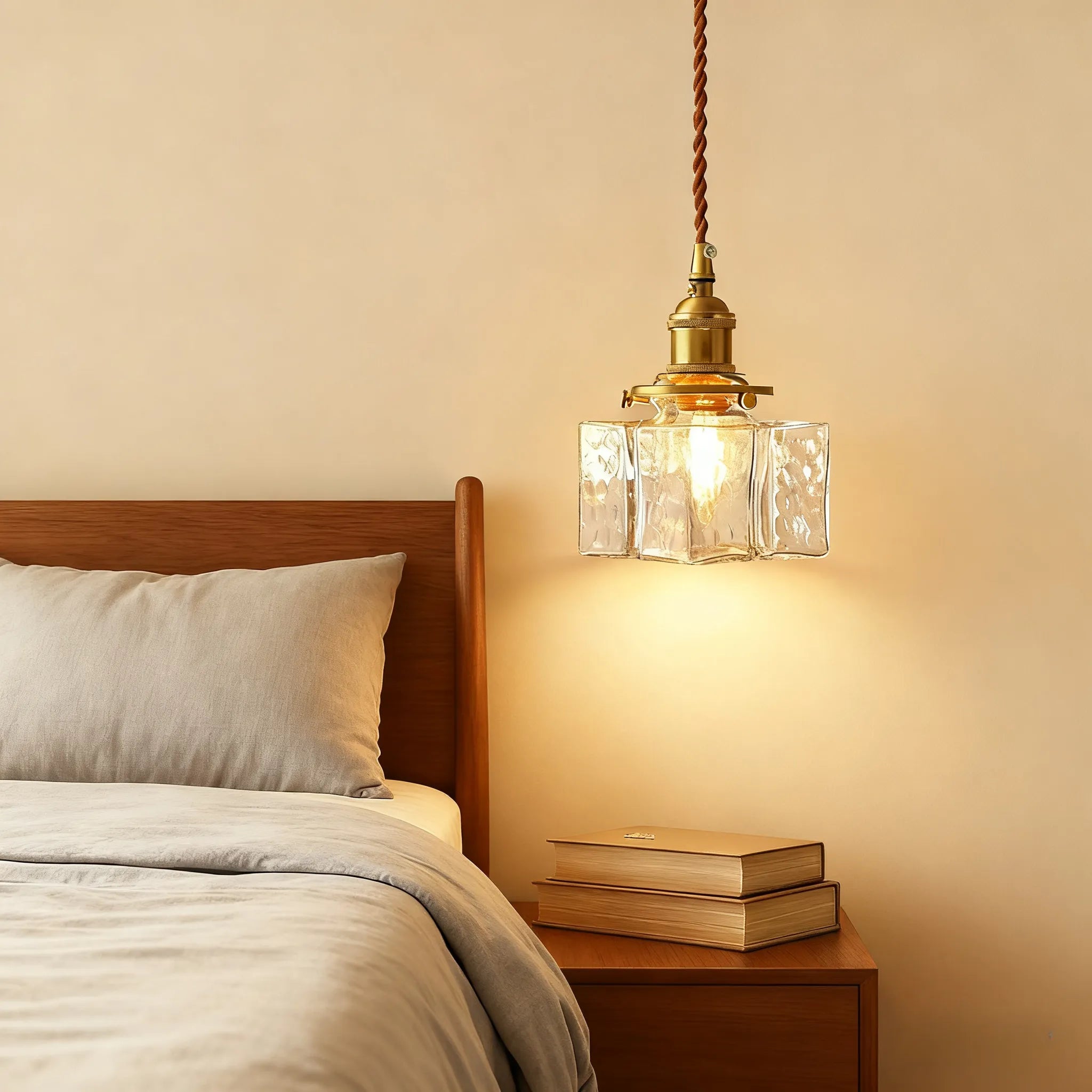 Glarefusion Modern Retro Glas Pendellampa