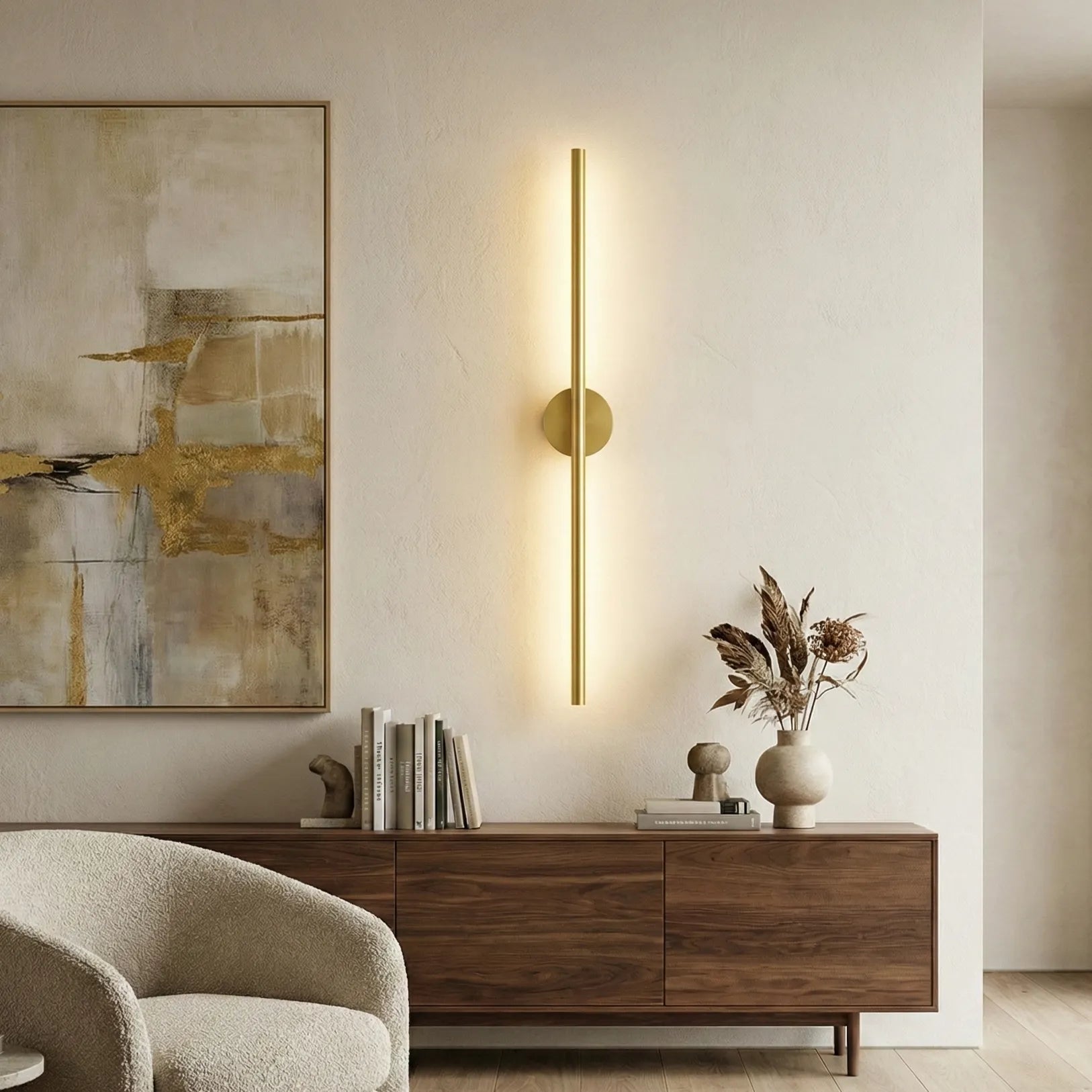 Applique murale élégante en métal SlimLine