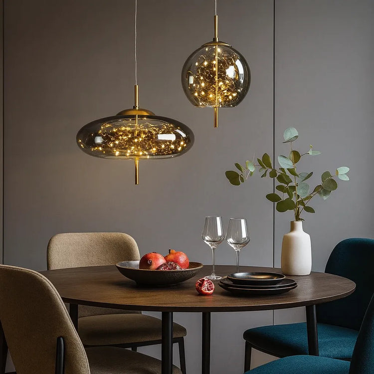 Moderne udsøgt glas pendel