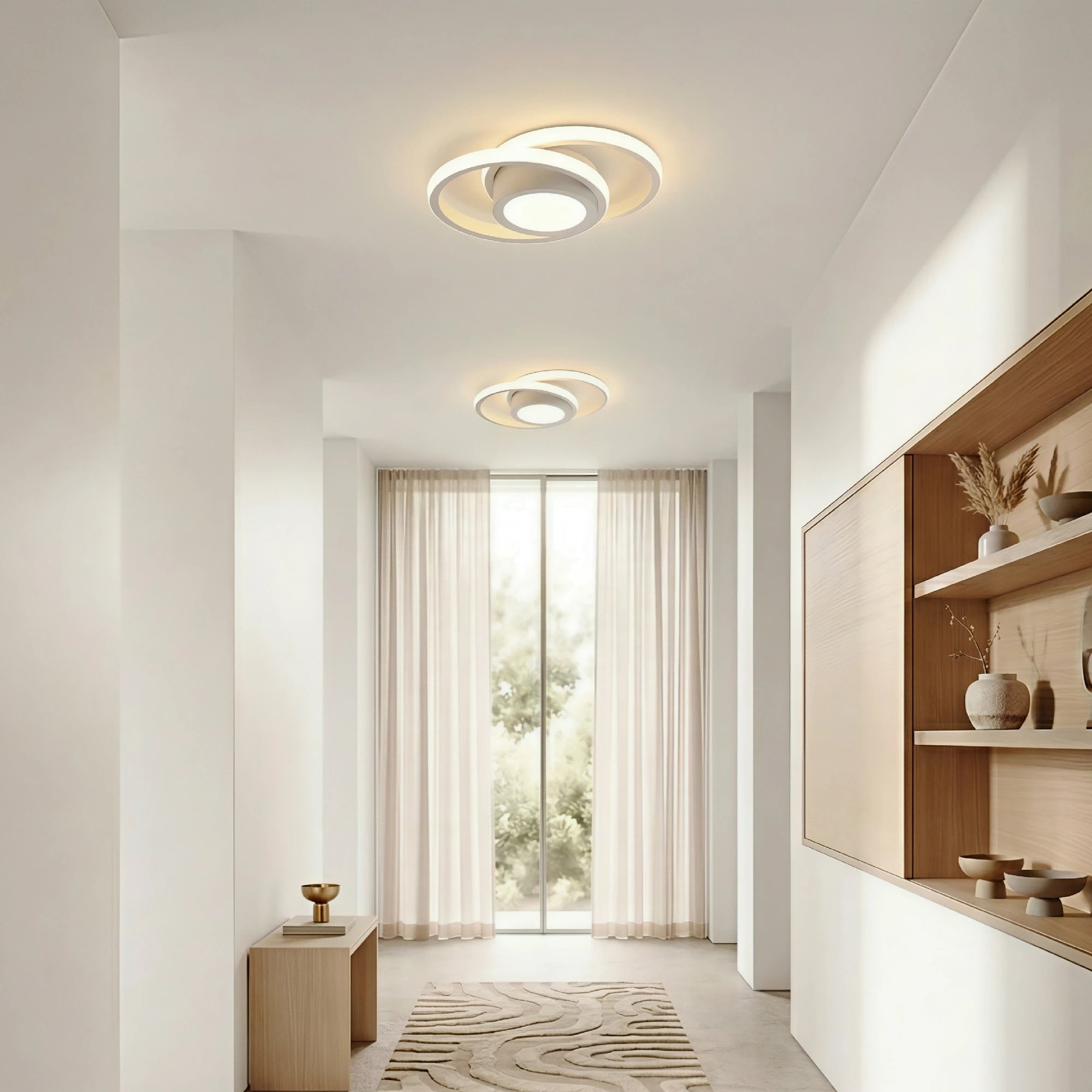 Nordic Minimalist Dubbelring Taklampa