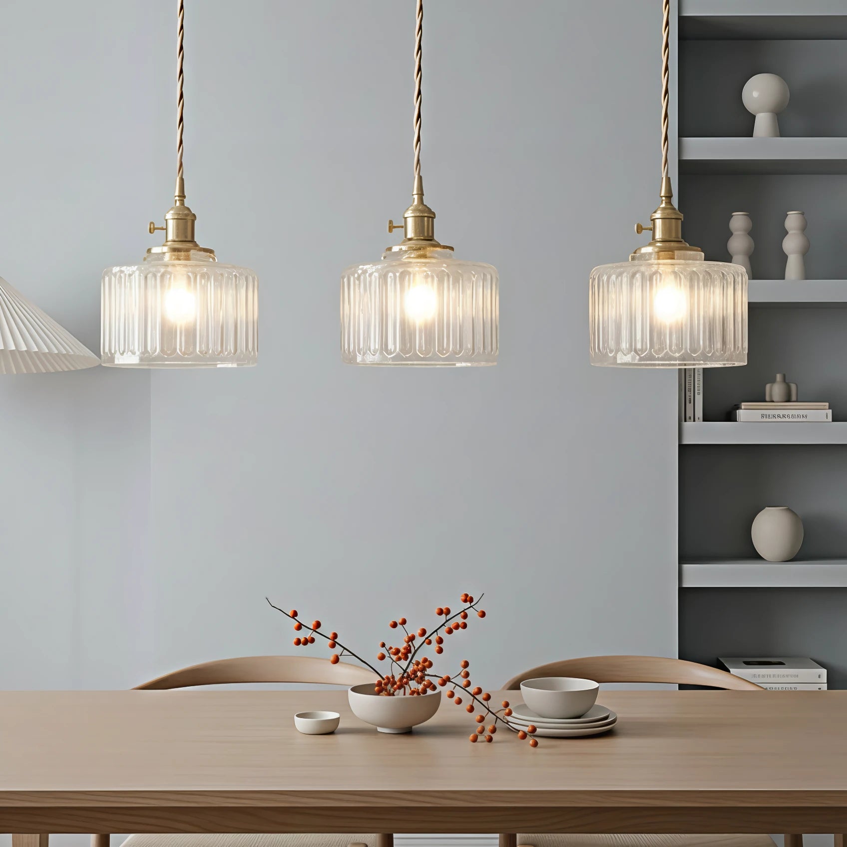 Lampadario in vetro unico e creativo vintage nordico