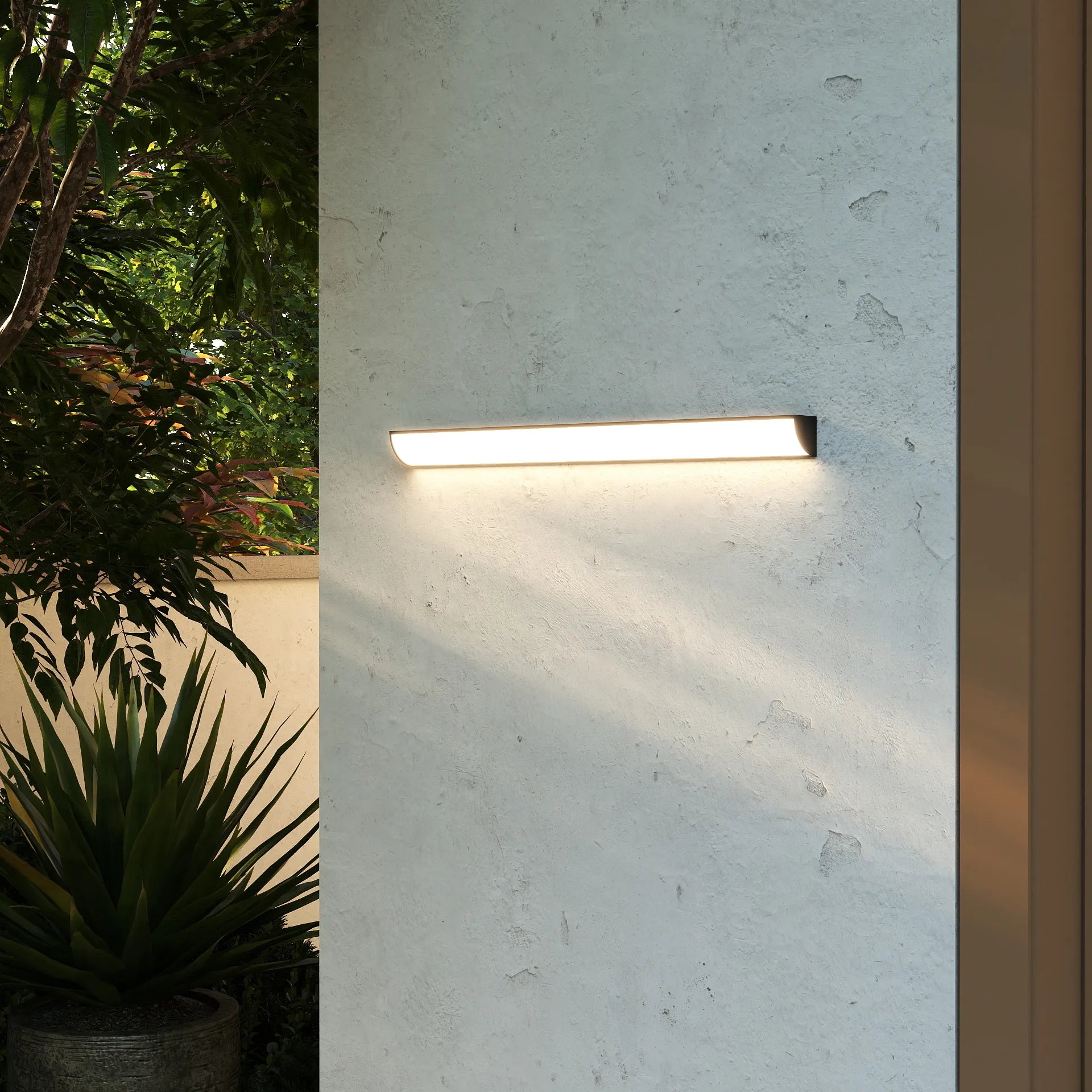 Moderne, minimalistische, wasserdichte LED-Wandleuchte für den Außenbereich