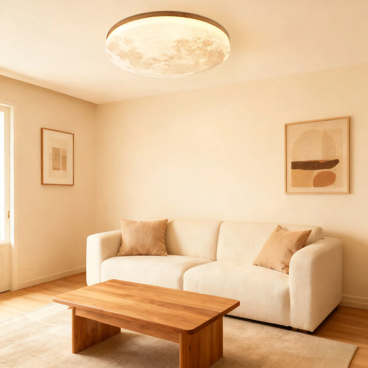Moderne kreativ måne rundt loftslys
