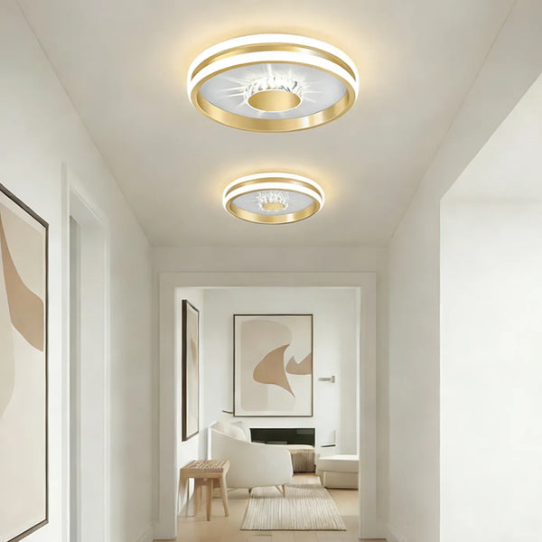 Moderne smart krystal loftslampe