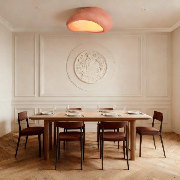 Moon-Shaped FlushMount Ceiling Light