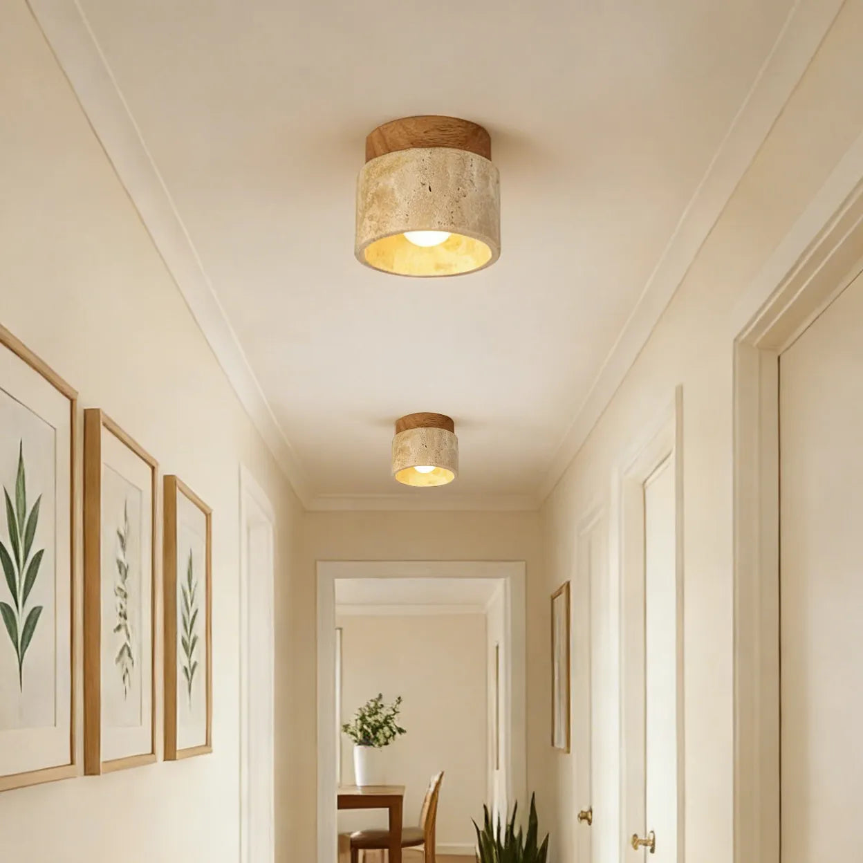Plafonnier moderne et créatif de style crème