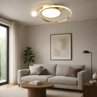 Stilfuld rund akryl loftslampe