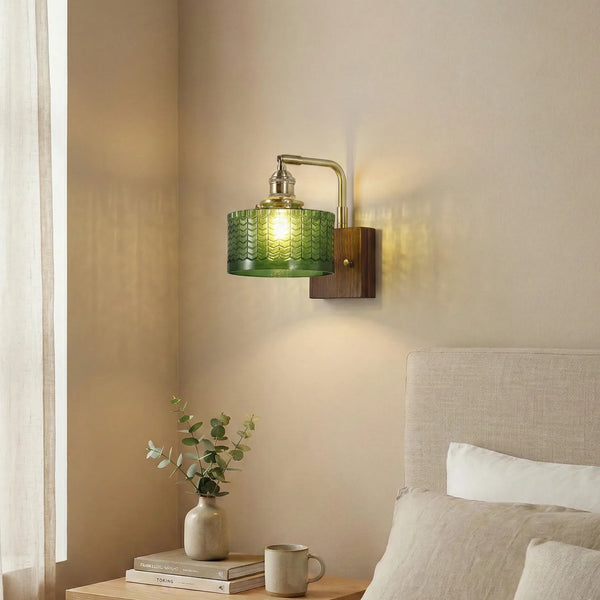 Radiant Woodland Elegance Wall Light