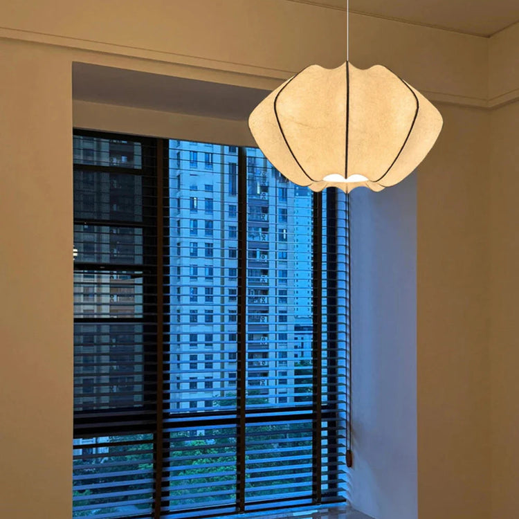 Modern Irregular Silk Pendant Light