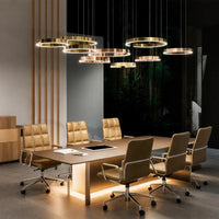 GLAREFUSIONE moderno lampadario ad anello semplice