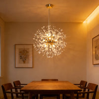 Nordische Löwenzahn-Kristall-Pendelleuchte