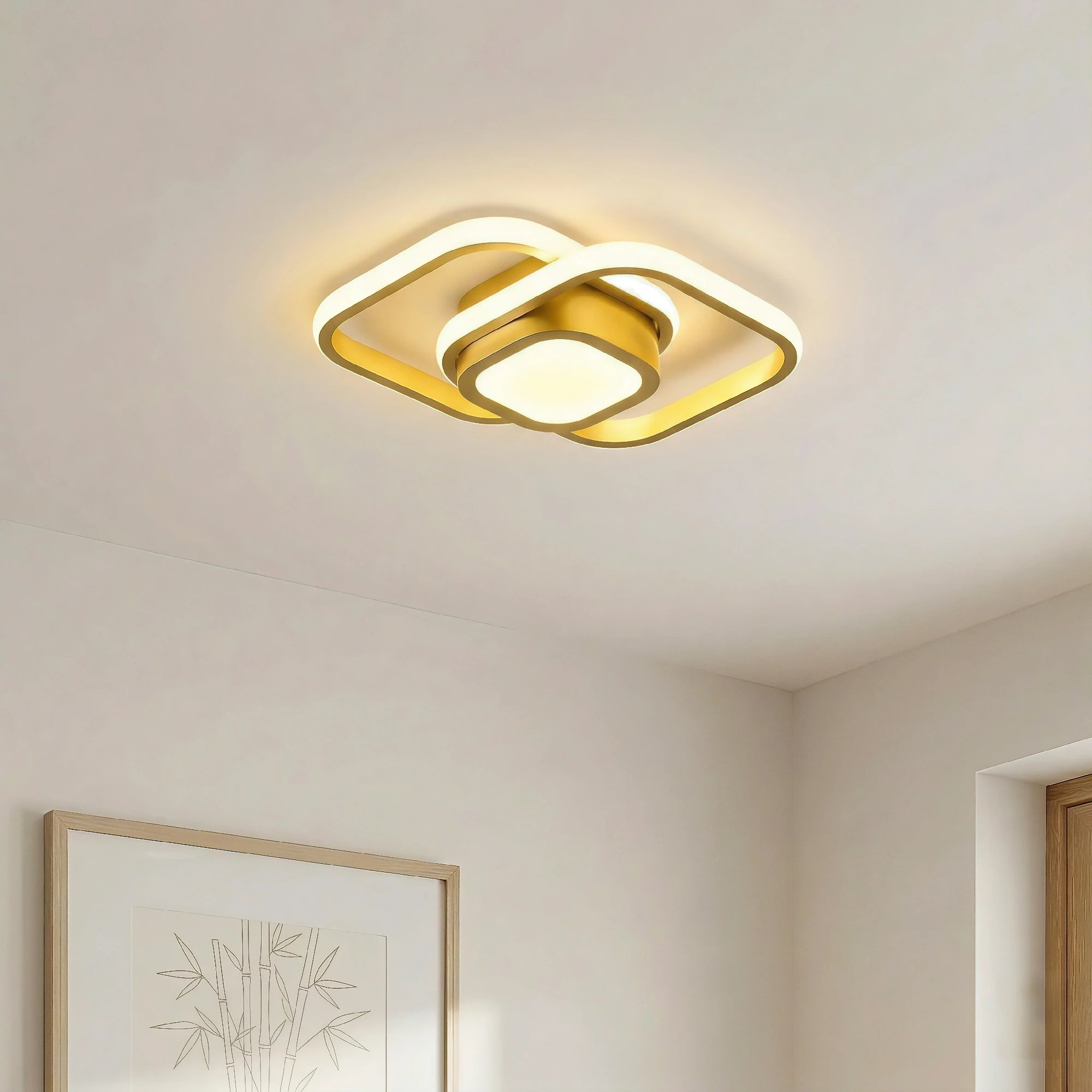 Nordic Minimalist Dubbelring Taklampa