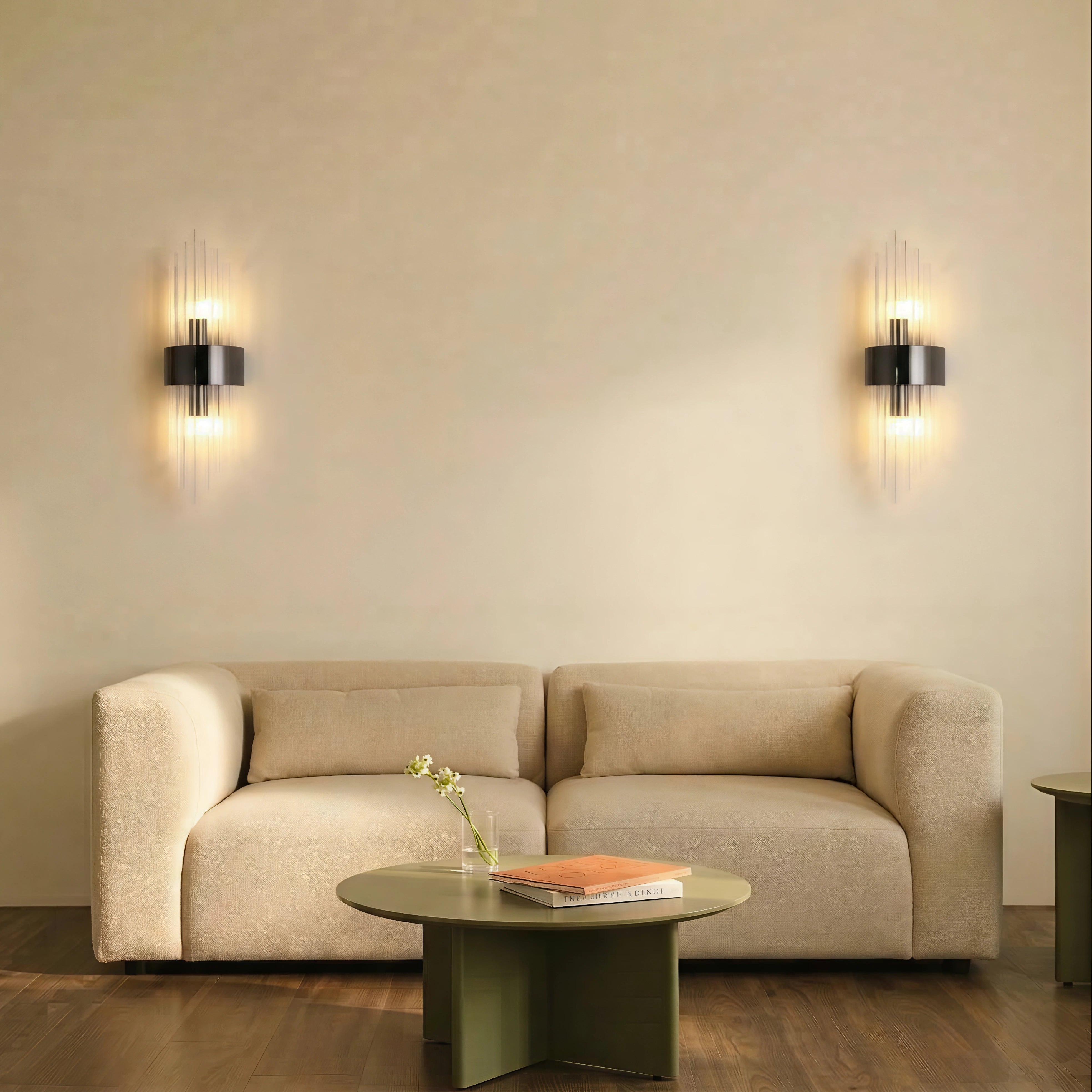 Elegante lampada da parete moderna nordica in oro