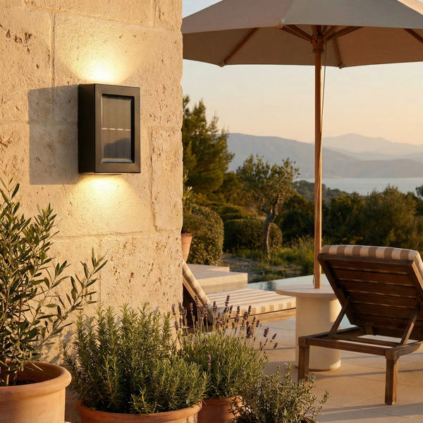 Trådlös LED Solar Vägglampa