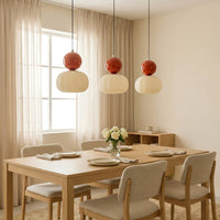 Glarefusion Creme Art Deco Pendel