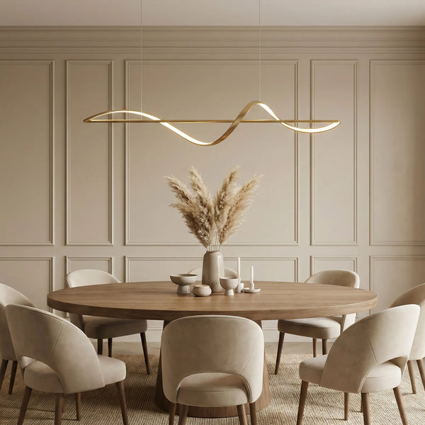 Moderne kreative italienische Restaurant-Pendelleuchte mit einfachen Linien