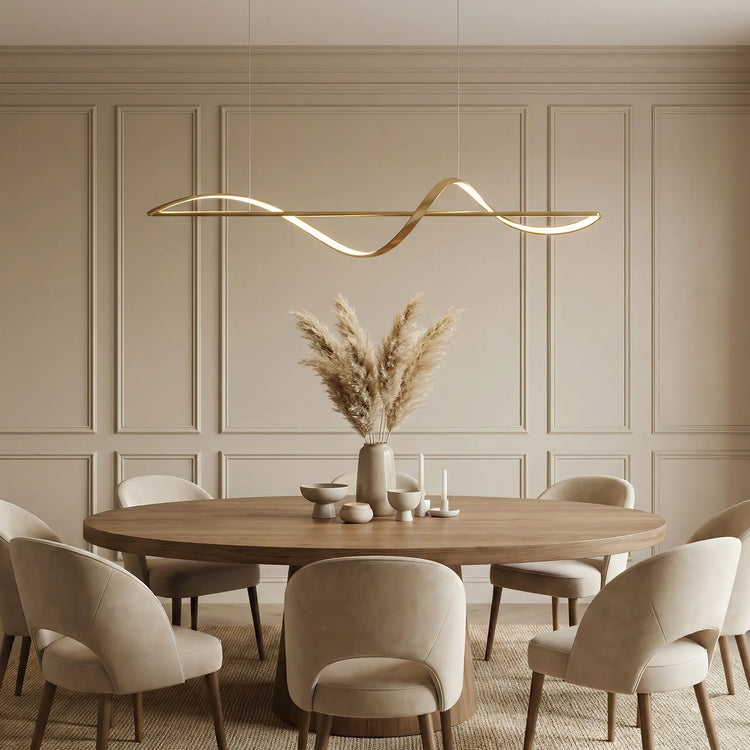 Moderne kreative italienske Simple Lines Restaurant Pendel Light