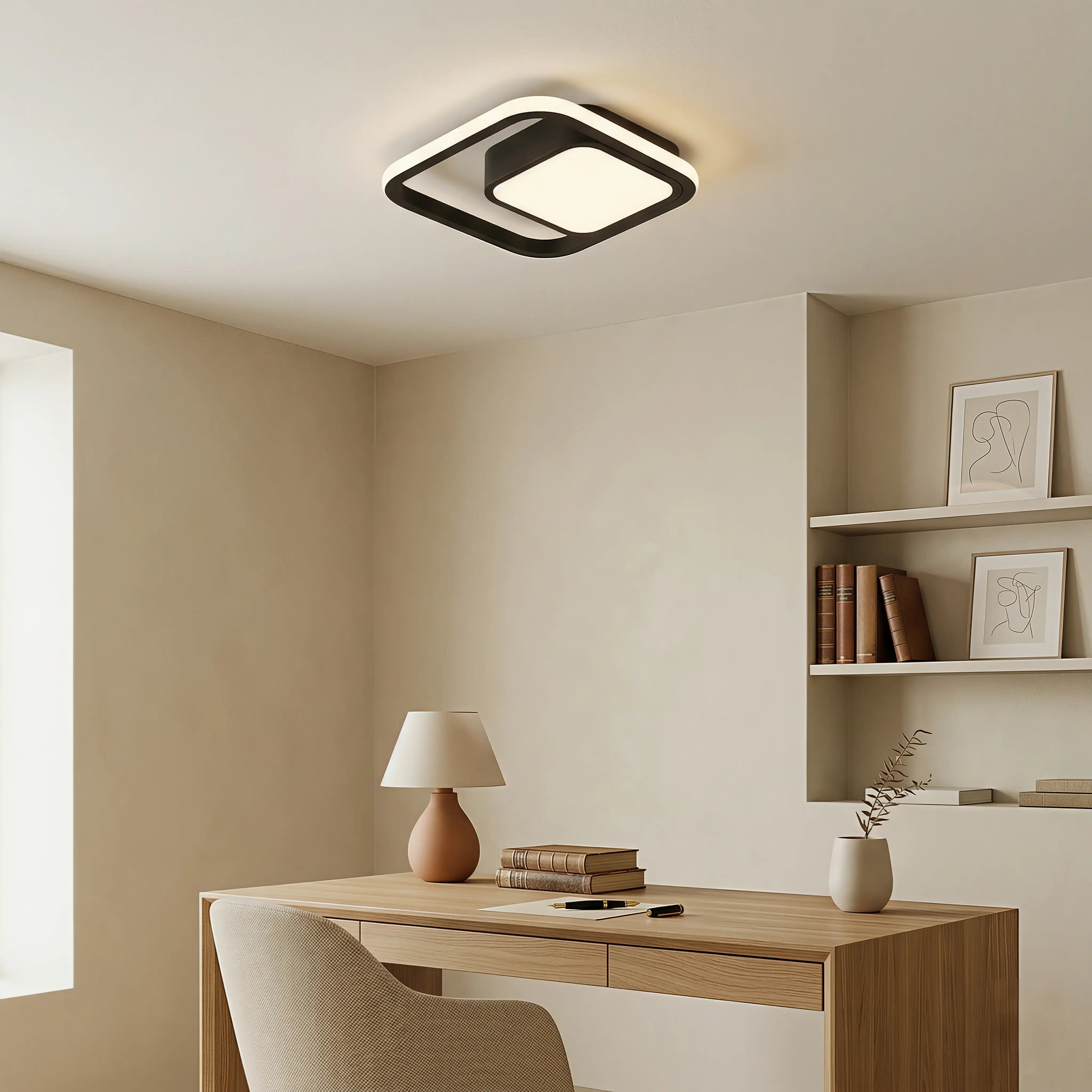 Nordic Minimalist Dubbelring Taklampa