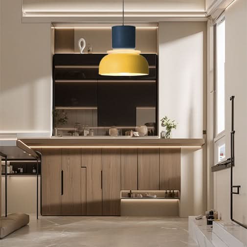 Lampadario in acrilico Macaron semplice nordico Glarefusion