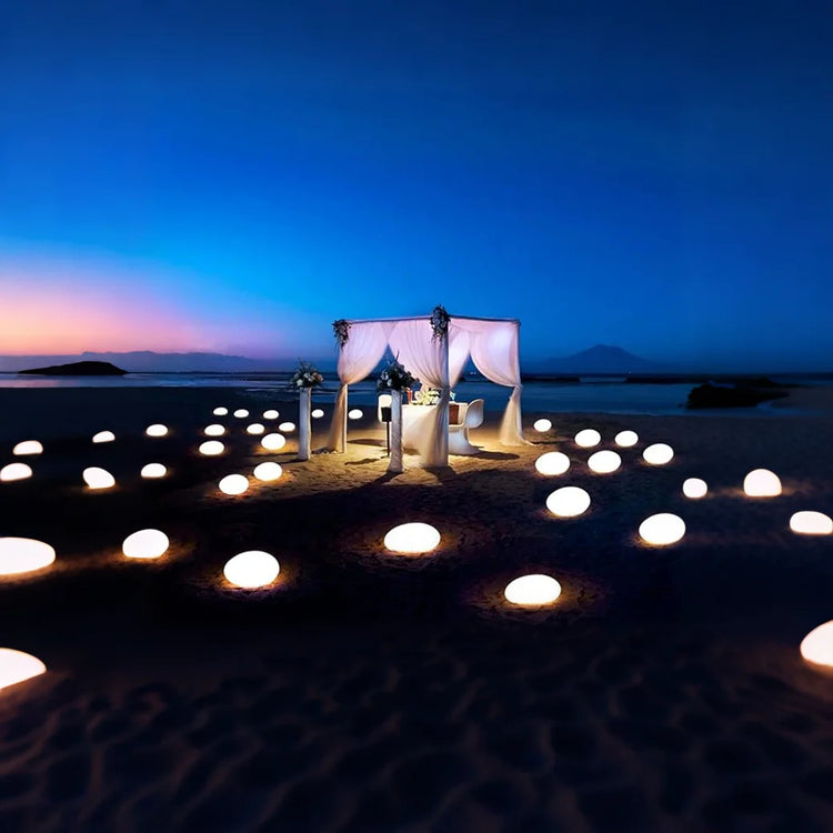 Modern Solar Cobblestone Light