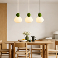 Glarefusion Creme Art Deco Pendel