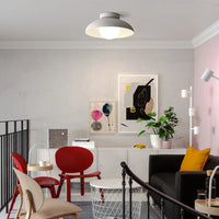 Minimalistisk Metal Semi Flush Light