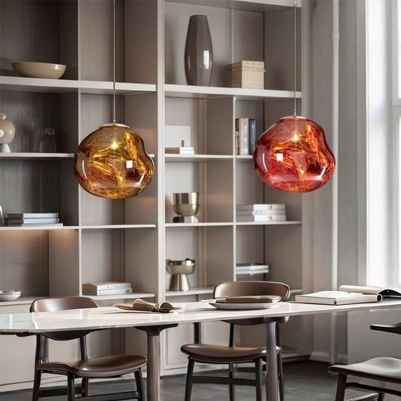 Lampada a sospensione Glarefusion Chic in vetro fuso