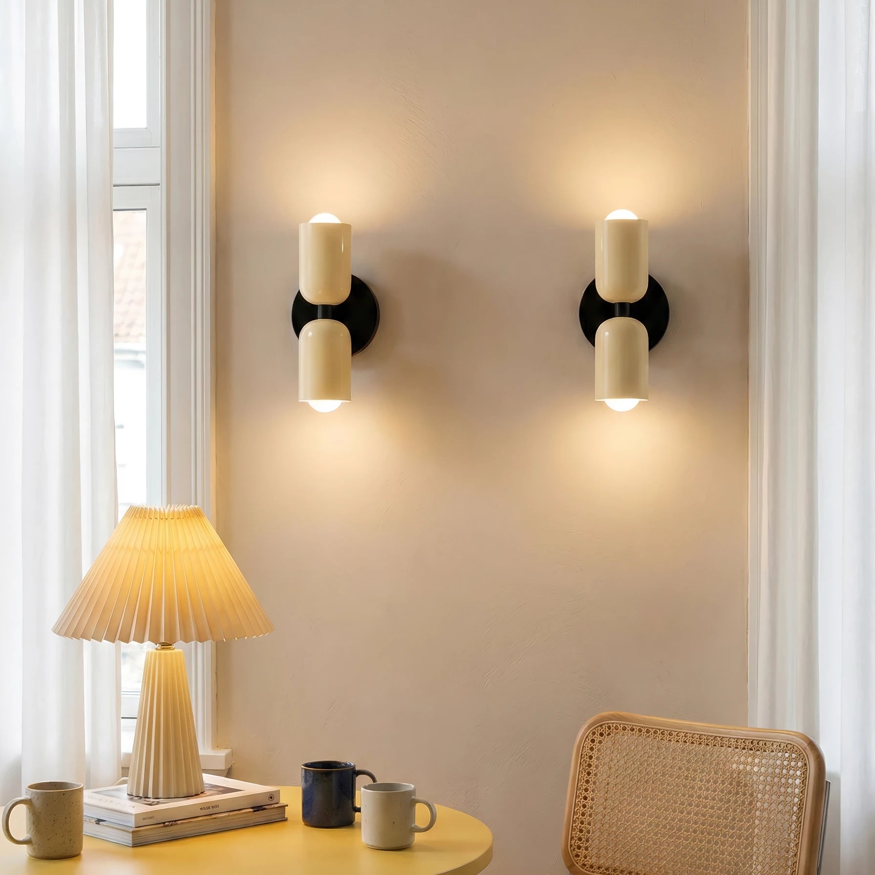 Applique murale bougie bicolore à double extrémité Glarefusion