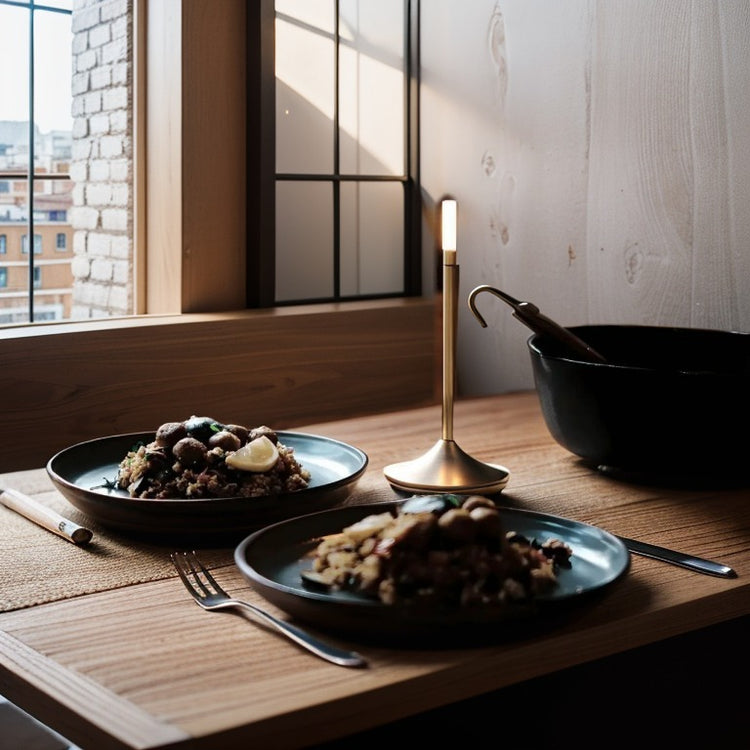 Glarefusion Nordic Modern Creative Lysestage Bordlampe