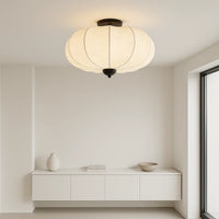 Trendy Round Silk Ceiling Light