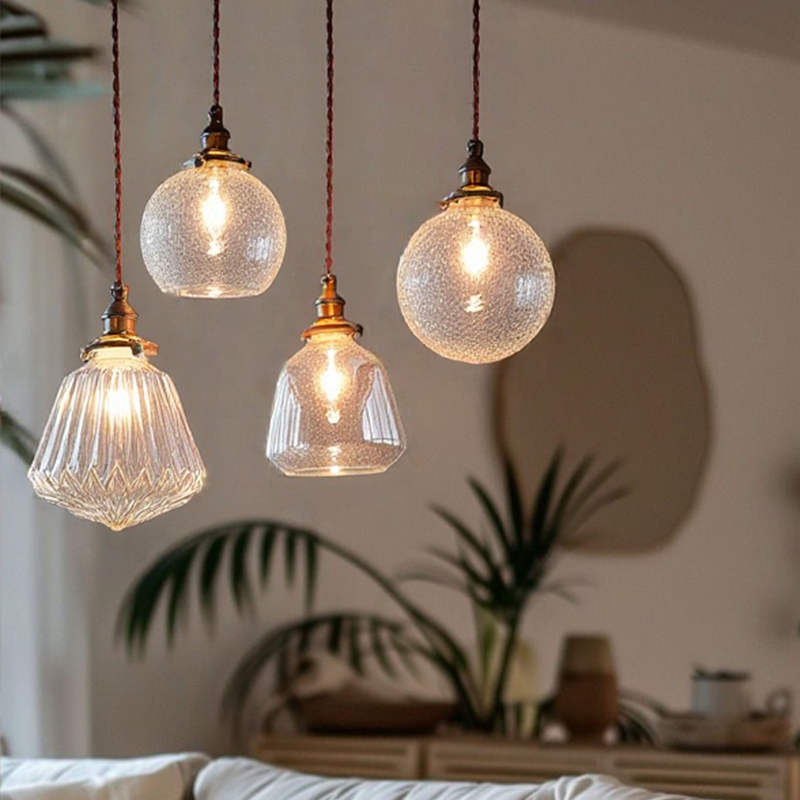 Nordisches modernes Kristallglasanhänger Licht