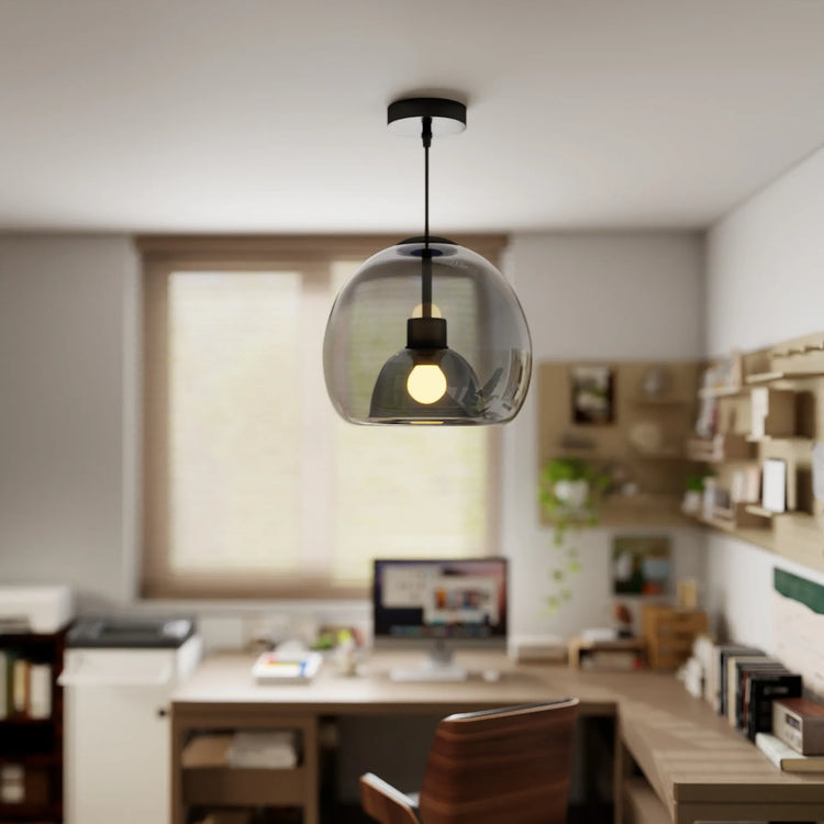 Moderne simpelt kobberglasloftslys