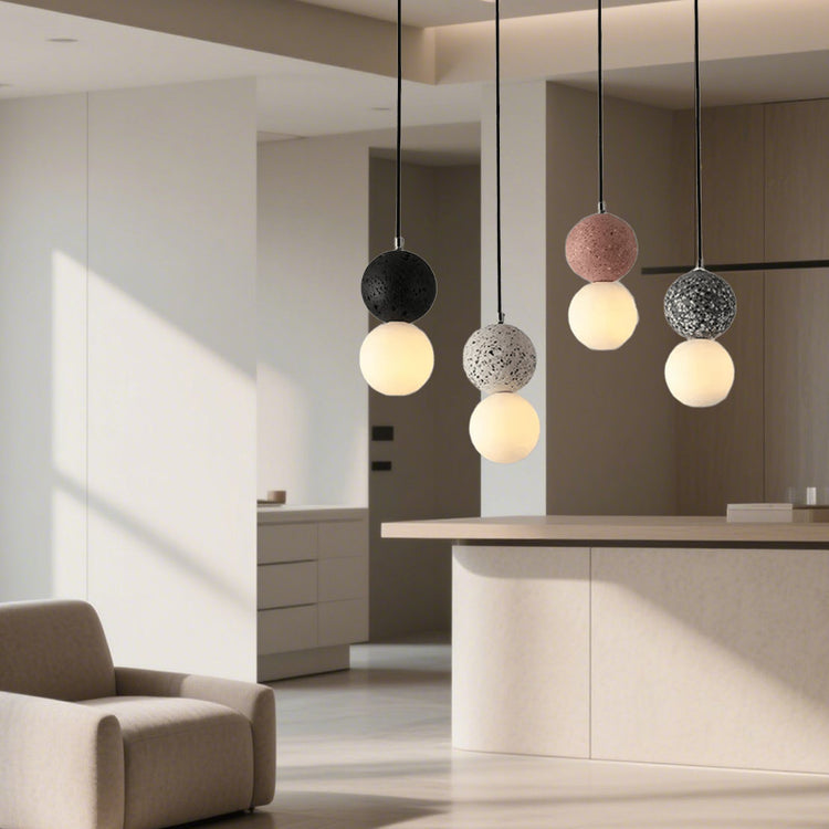 Glarefusion Nordic Modern Simple Terrazzo Lysekrone