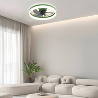 Skandinaviske flush Mount loftsventilatorer med LED -lys