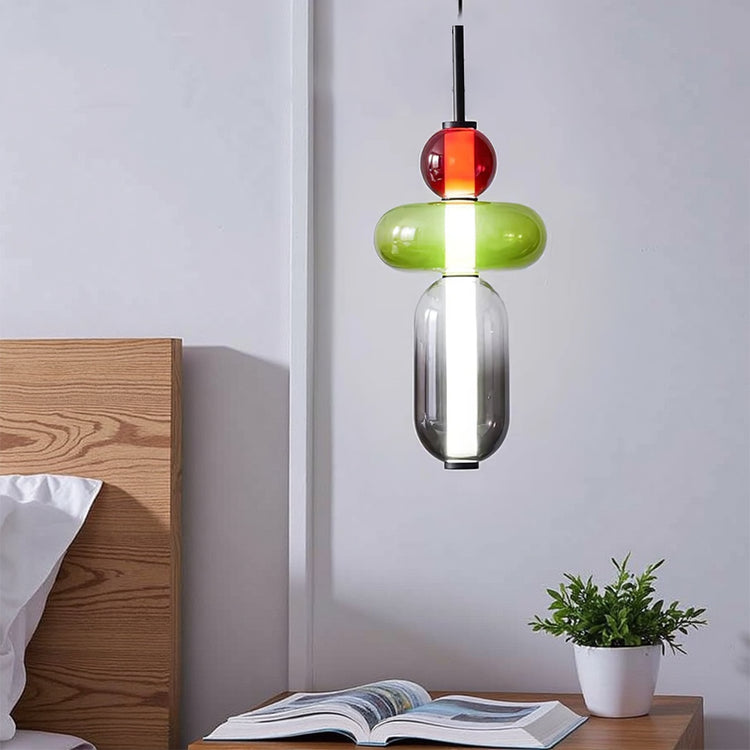 Chic Candied Glass Pendant Light