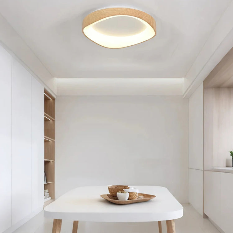 Nordic Wood Grain Ceiling Light