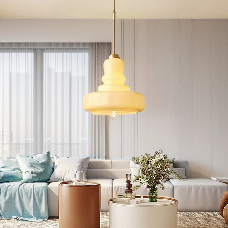 Glarefusion fransk farverig græskar vedhæng