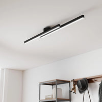 Moderne loftslampe i aluminium med lange bånd