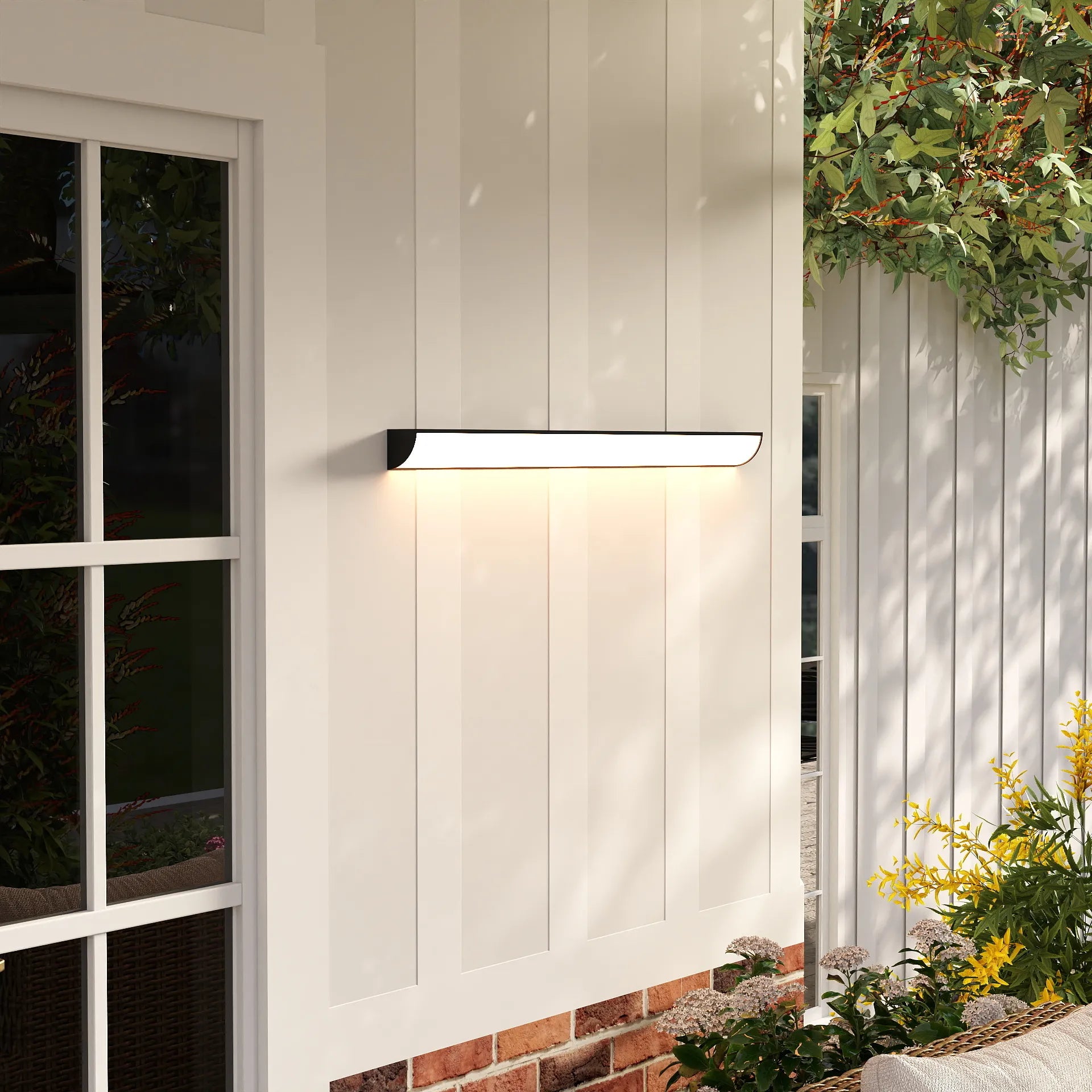 Moderne, minimalistische, wasserdichte LED-Wandleuchte für den Außenbereich