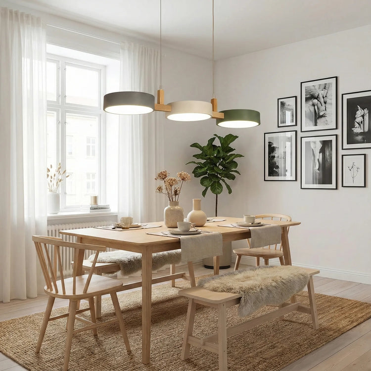 Nordic Modern Metal Cylinder Pendant Light